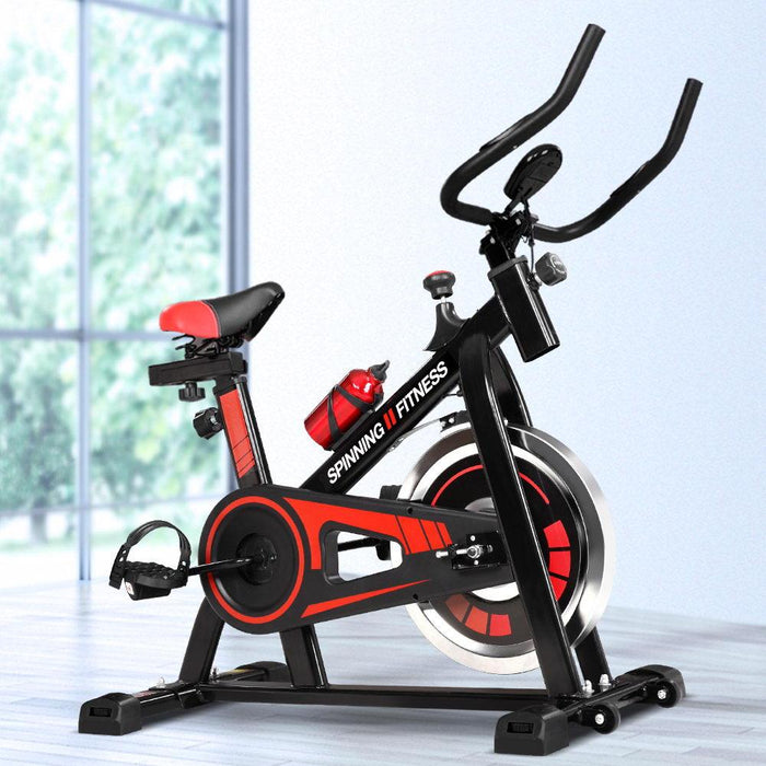 Bostin Life Spin Exercise Home Workout Flywheel Fitness Gym Bike With Holder Sports & Outdoors >