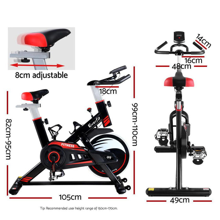 Bostin Life Spin Exercise Home Workout Gym Bike - Black Sports & Outdoors > Fitness