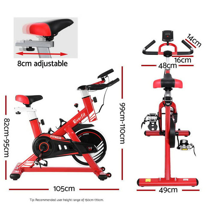 Bostin Life Spin Exercise Home Workout Gym Bike - Red Sports & Outdoors > Fitness