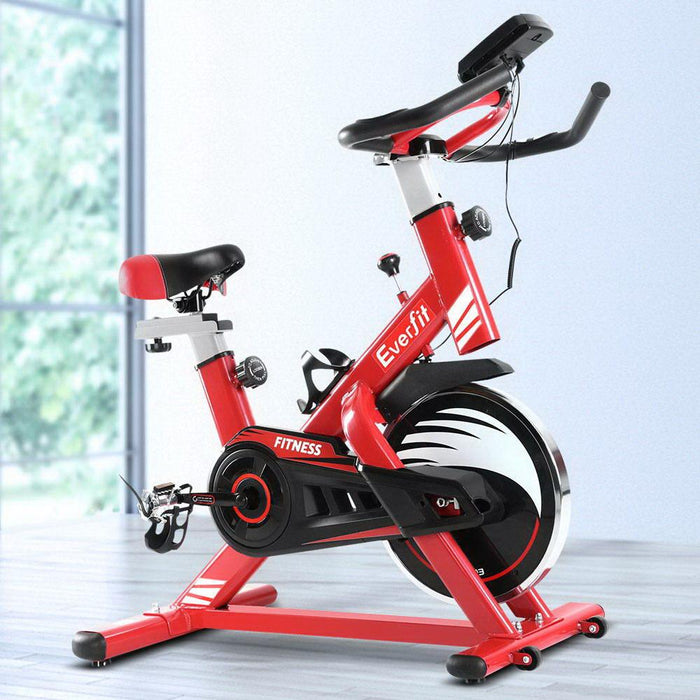 Bostin Life Spin Exercise Home Workout Gym Bike - Red Sports & Outdoors > Fitness