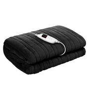 Bostin Life Heated Electric Fleece Throw Blanket Rug - Charcoal Home & Garden > Bed And Bath