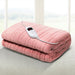 Bostin Life Heated Electric Fleece Throw Blanket Rug - Pink Home & Garden > Bed And Bath