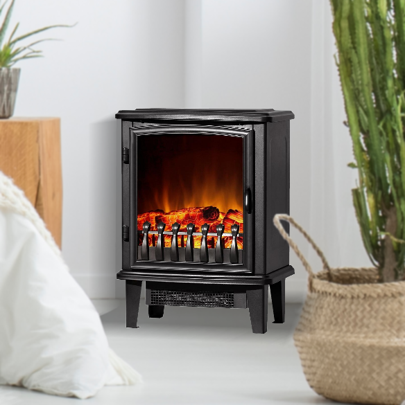 Portable Electric 1800W Wood Heater Fireplace with Log Flame Effect