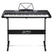 Alpha 61 Key Lighted Electronic Piano Keyboard Lcd Electric W/ Holder Music Stand Audio & Video >