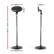 Bostin Life Portable 2000W Electric Patio Strip Heater - Black Home & Garden > Outdoor Living