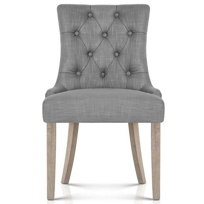 Bostin Life French Provincial Style Dining Chair - Grey Furniture >