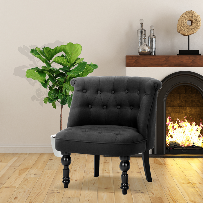 Fabric Occasional Accent Chair - Black
