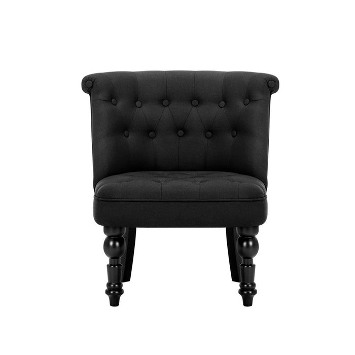 Bostin Life Fabric Occasional Accent Chair - Black Furniture > Living Room