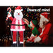 Bostin Life Jingle Jollys Christmas Motif Lights Santa Foldable 120 Led Outdoor Decoration Occasions