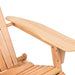 Bostin Life Adirodack Outdoor Wooden Lounge Recliner Chair - Natural Timber Furniture >