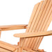 Bostin Life Adirodack Outdoor Wooden Lounge Recliner Chair - Natural Timber Furniture >