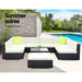 Gardeon 10Pc Outdoor Furniture Sofa Set Wicker Garden Patio Lounge >