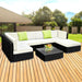 Bostin Life 7Pc Sofa Set With Storage Cover Outdoor Furniture Wicker Dropshipzone