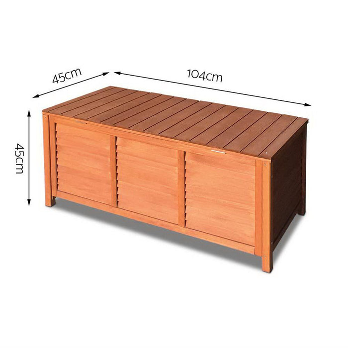 Bostin Life Gardeon Outoor Fir Wooden Storage Bench Dropshipzone
