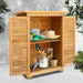 Bostin Life Portable Wooden Garden Storage Cabinet Furniture > Outdoor