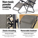 Bostin Life Zero Gravity Recliner Chairs Outdoor Sun Lounge Beach Chair Camping - Beige Furniture >