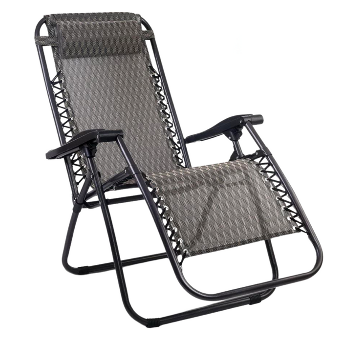 Zero Gravity Recliner Sun Lounge Chair - Grey