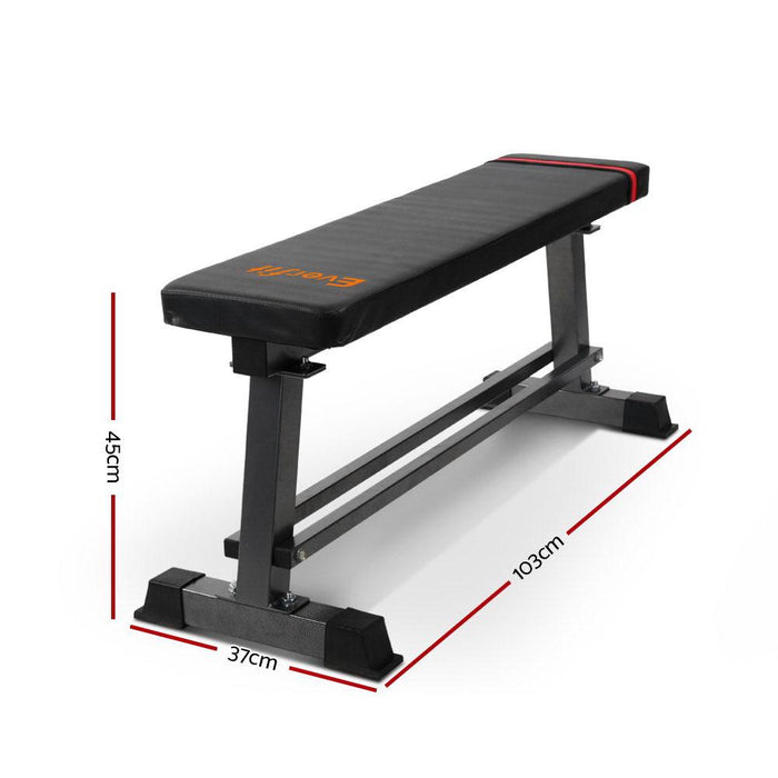 Bostin Life Everfit Weight Bench Flat Multi-Station Home Gym Squat Press Benches Fitness
