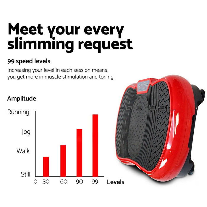 Bostin Life Vibration Plate Platform Body Shaper Home Gym Machine - Red Sports & Outdoors > Fitness