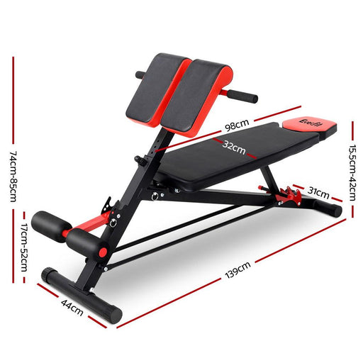 Bostin Life Adjustable Steel Frame Flat Decline Weight Home Gym Sit-Up Bench Sports & Outdoors >