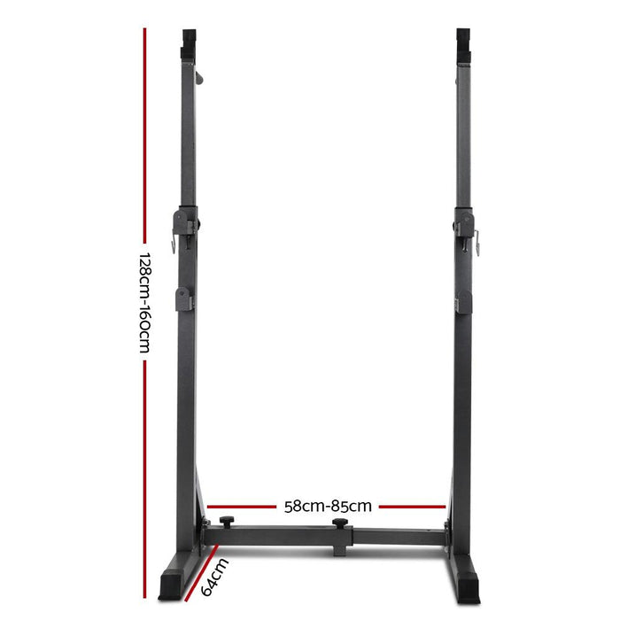 Bostin Life Weight Lifting Squat Rack Pair Fitness Barbell Gym Stand Sports And Outdoors > Fiteness