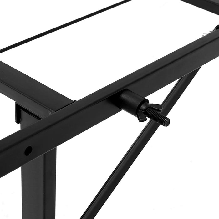 Bostin Life Foldable King Single Metal Bed Frame - Black Dropshipzone