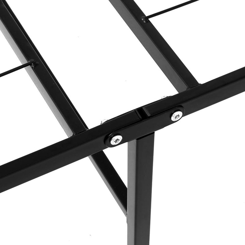 Bostin Life Foldable King Single Metal Bed Frame - Black Dropshipzone