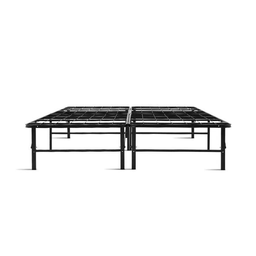 Bostin Life Foldable Queen Metal Bed Frame - Black Dropshipzone