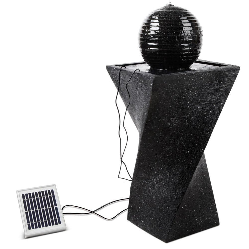 Bostin Life Gardeon Solar Powered Water Fountain Twist Design With Lights Dropshipzone