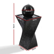 Bostin Life Gardeon Solar Powered Water Fountain Twist Design With Lights Dropshipzone