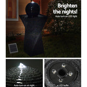 Bostin Life Gardeon Solar Powered Water Fountain Twist Design With Lights Dropshipzone