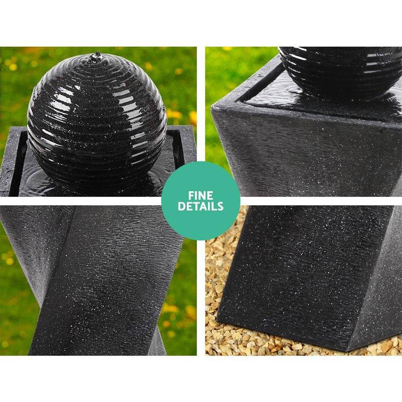 Bostin Life Gardeon Solar Powered Water Fountain Twist Design With Lights Dropshipzone