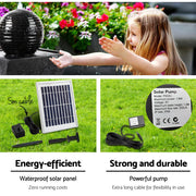 Bostin Life Gardeon Solar Powered Water Fountain Twist Design With Lights Dropshipzone