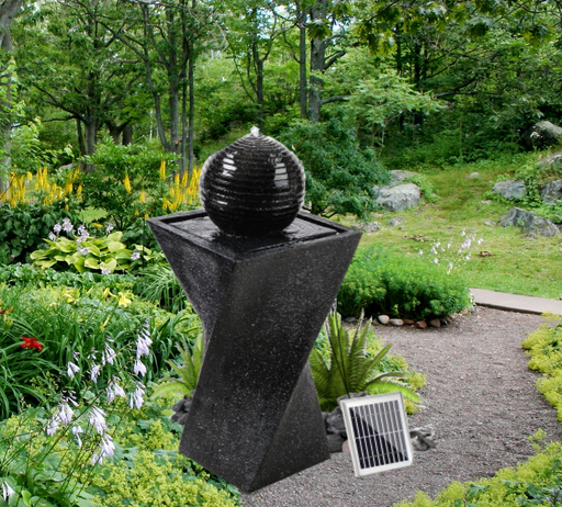 Bostin Life Gardeon Solar Powered Water Fountain Twist Design With Lights Dropshipzone