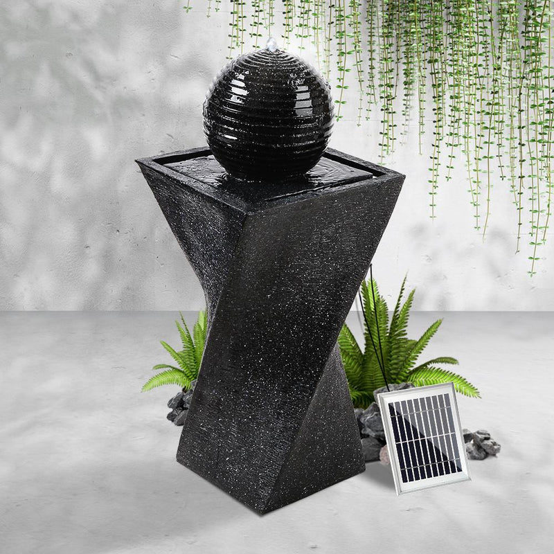 Bostin Life Gardeon Solar Powered Water Fountain Twist Design With Lights Dropshipzone