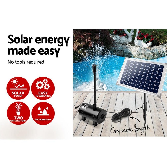 Bostin Life 650L/h Submersible Fountain Pump With Solar Panel Dropshipzone