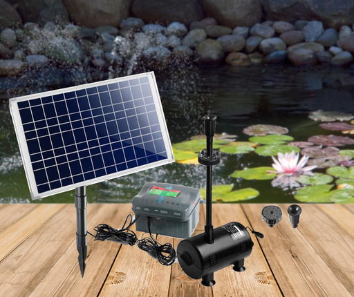 Bostin Life 1600L/h Submersible Fountain Pump With Solar Panel Dropshipzone
