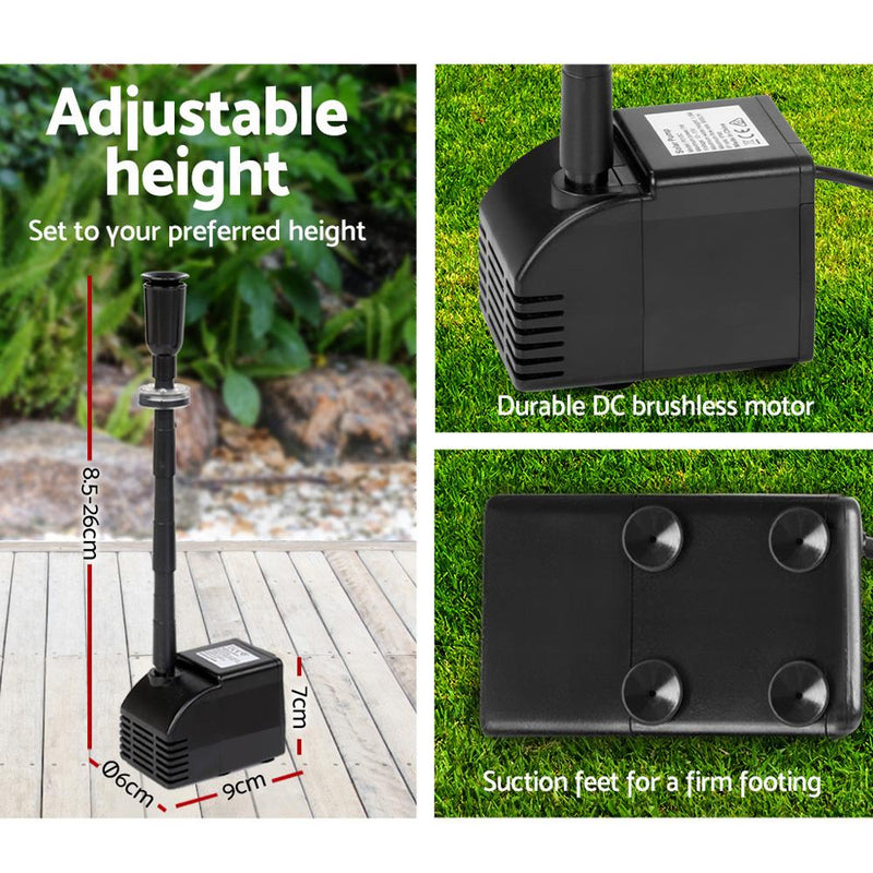 Bostin Life Solar Powered Water Pond Pump 60W Dropshipzone