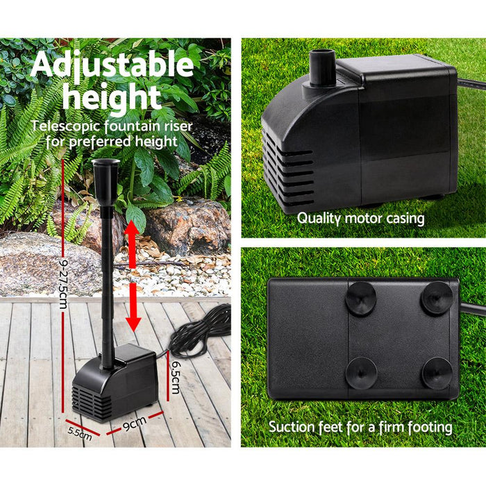 Bostin Life 110W Solar Powered Water Pond Pump Outdoor Submersible Fountains Dropshipzone