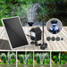 Bostin Life 30W Led Lights Solar Fountain With Battery Outdoor Fountains Submersible Water Pump