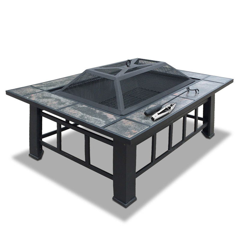 Outdoor BBQ Table Grill Fire Pit