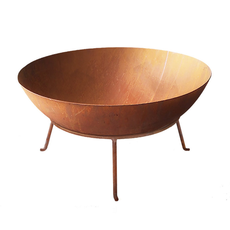 70cm Outdoor Garden Rustic Charcoal Iron Bowl Fire Pit