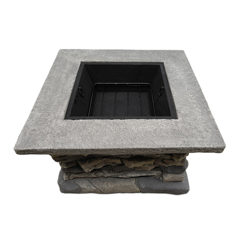 Outdoor Backyard Stone Style Table Charcoal Fire Pit 74cm