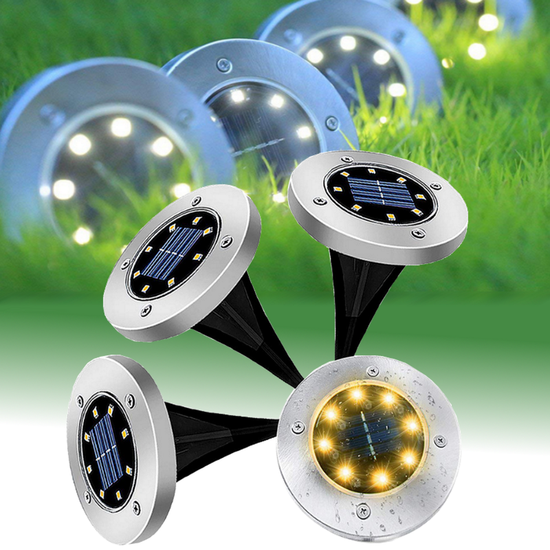 LED Solar Outdoor Garden Path Ground Lights