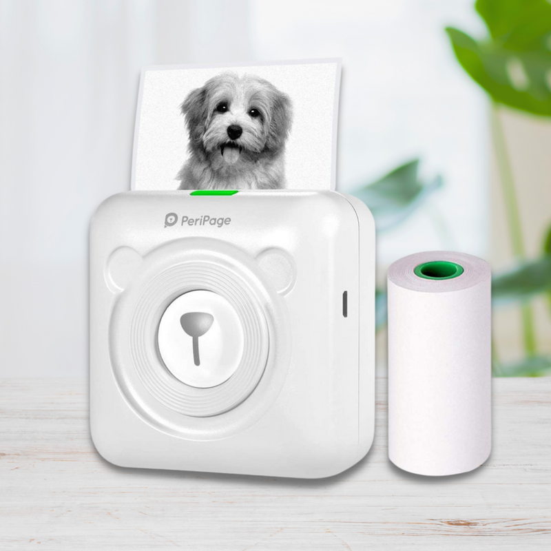 PeriPage Portable Mini Pocket Thermal Paper Photo Printer with Paper