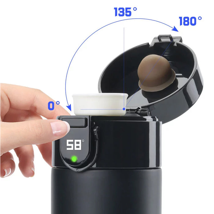 Rechargeable Insulated Smart Water Bottle with OLED Display