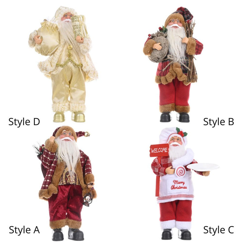 Creative Standing Santa Claus Doll Holiday Christmas Ornament