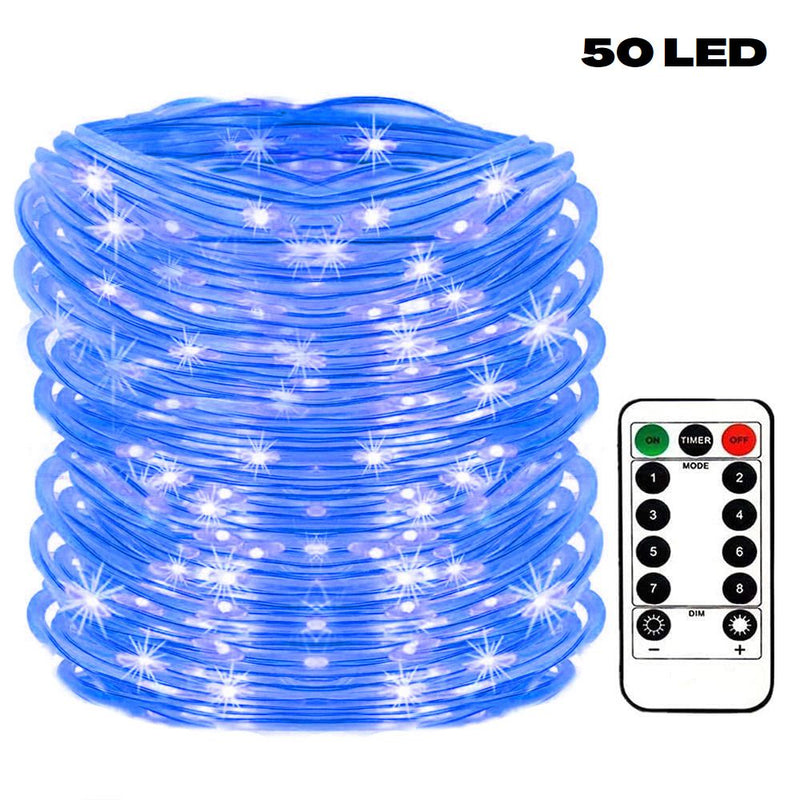 Outdoor Garden LED Tube String Fairy Light - USB Rechargeable