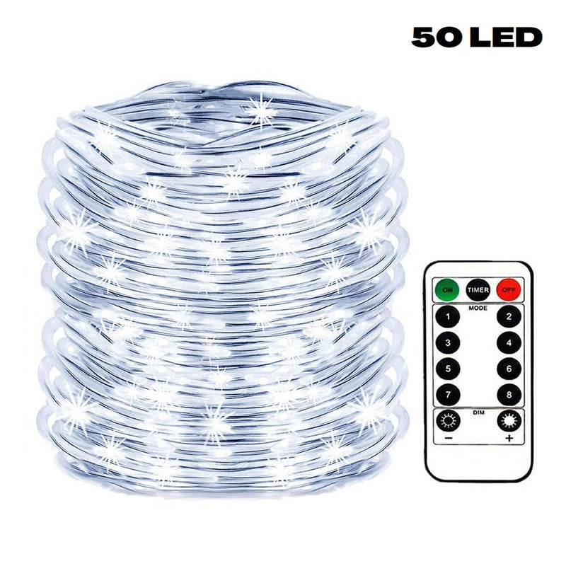 Outdoor Garden LED Tube String Fairy Light - USB Rechargeable