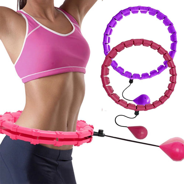 Adjustable Abdominal Exercise Massage Hoops in 2 Colors